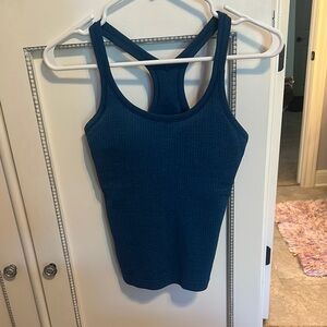 Blue Lulu Razorback Tank Top